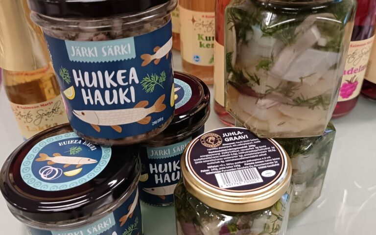 Paikallisten tuotteiden kauppa Olavinkadulla