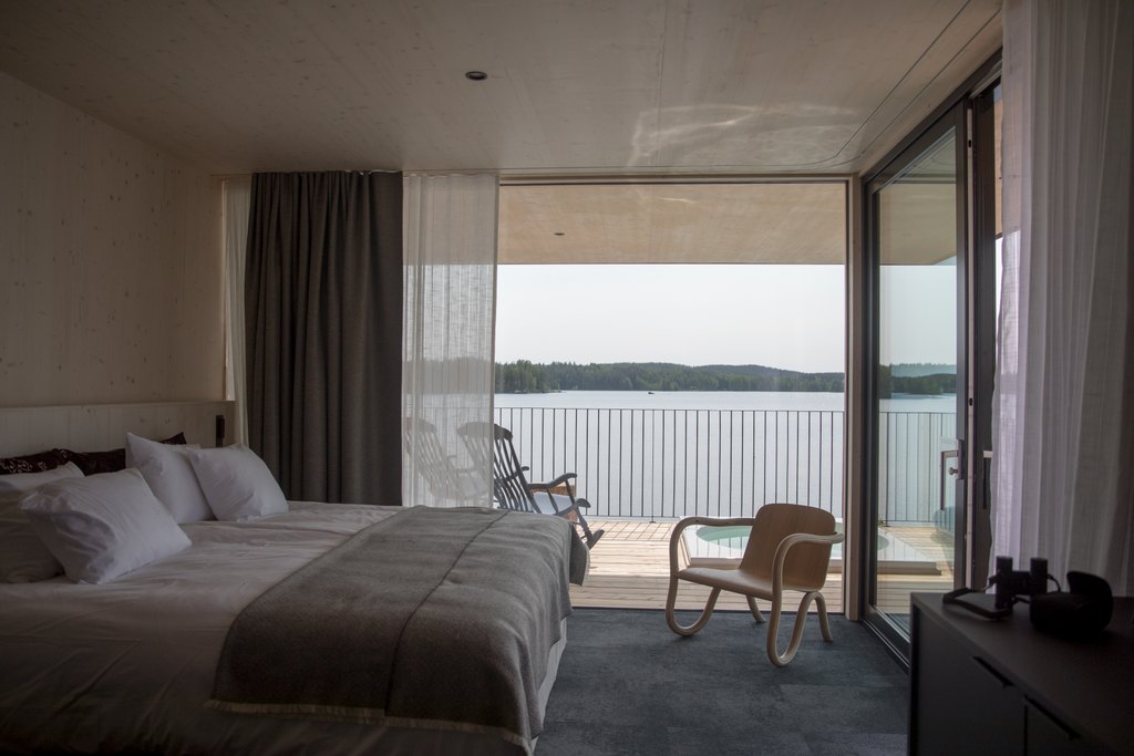 Sahanlahti Resort Elsanranta Villas view to lake Saimaa